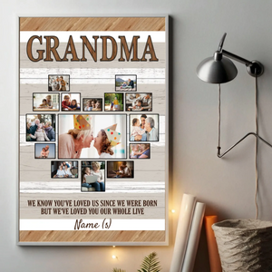 Personalized Poster for Grandma – A Heart Full of Family Love - 89Prints