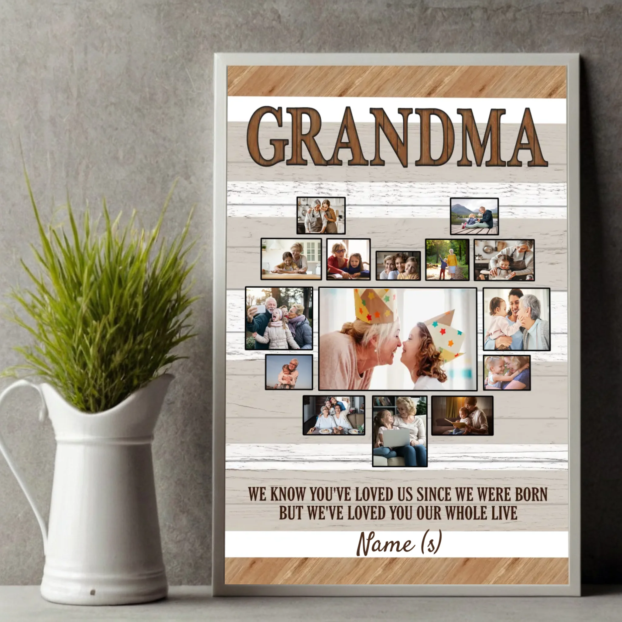 Personalized Poster for Grandma – A Heart Full of Family Love - 89Prints