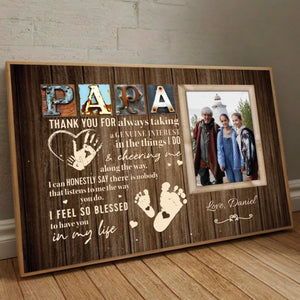 Personalized Poster for Papa – A Lifetime of Love and Support Honored - 89Prints