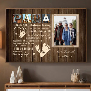 Personalized Poster for Papa – A Lifetime of Love and Support Honored - 89Prints