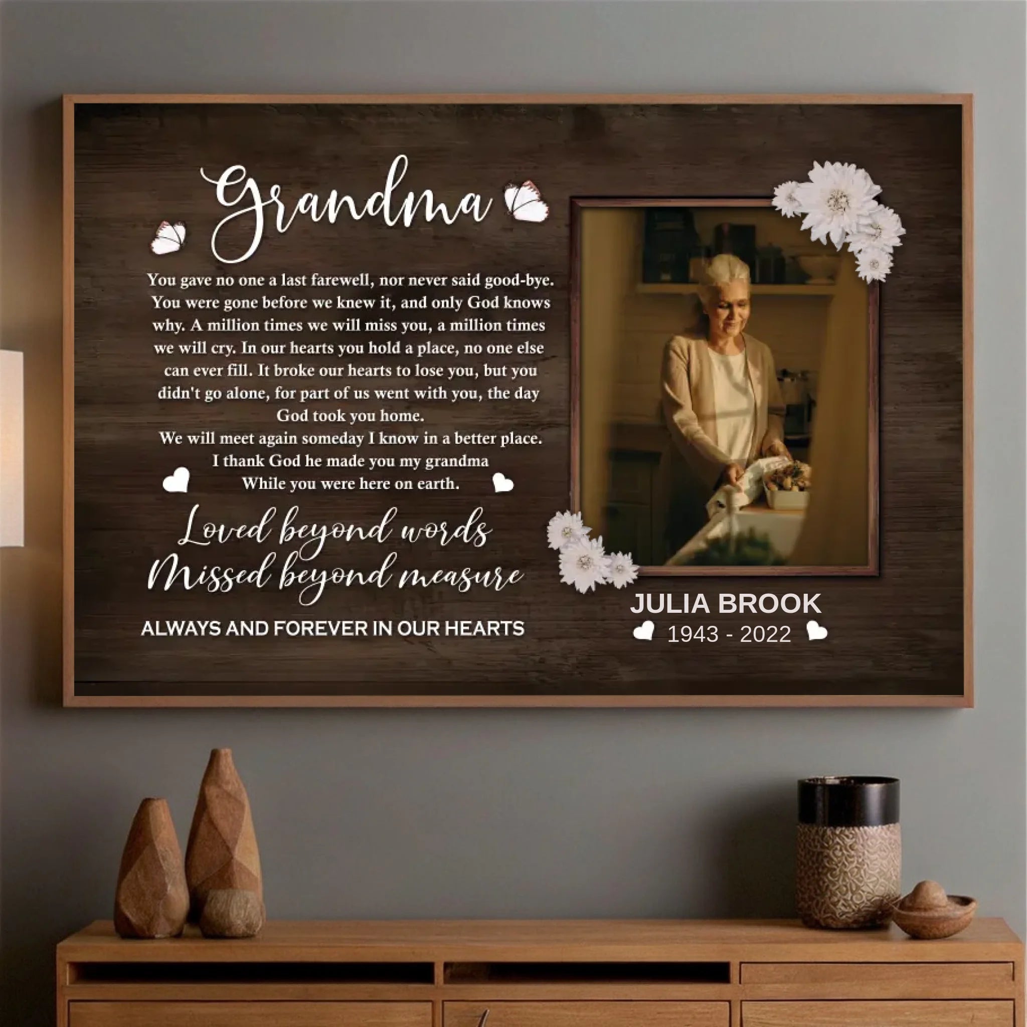 Heartfelt Customizable Poster for Grandma – A Tribute of Love - 89Prints