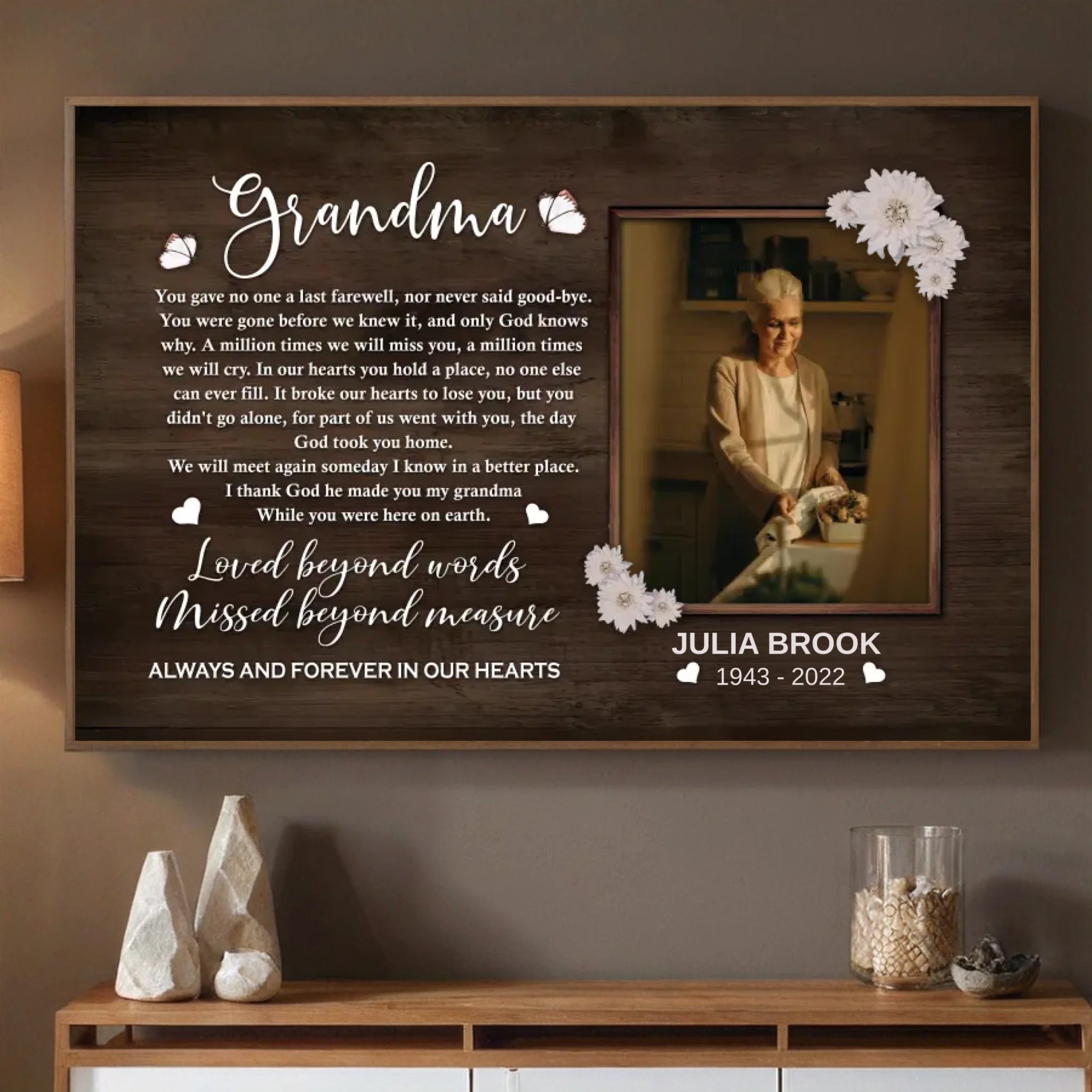Heartfelt Customizable Poster for Grandma – A Tribute of Love - 89Prints