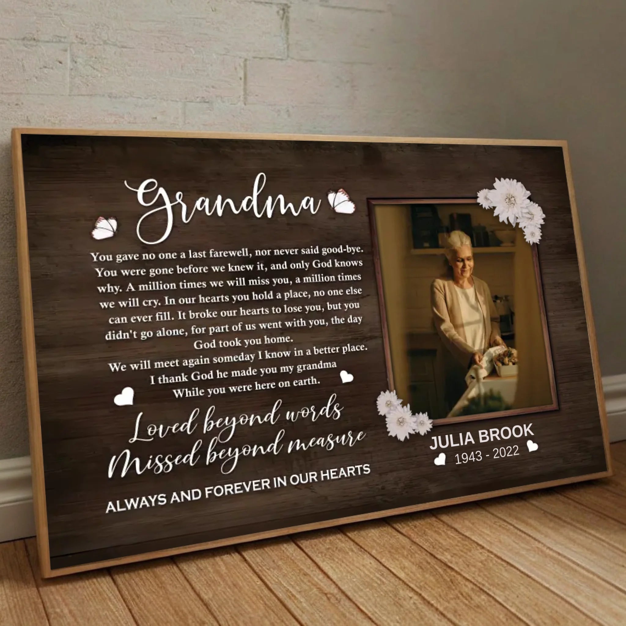 Heartfelt Customizable Poster for Grandma – A Tribute of Love - 89Prints