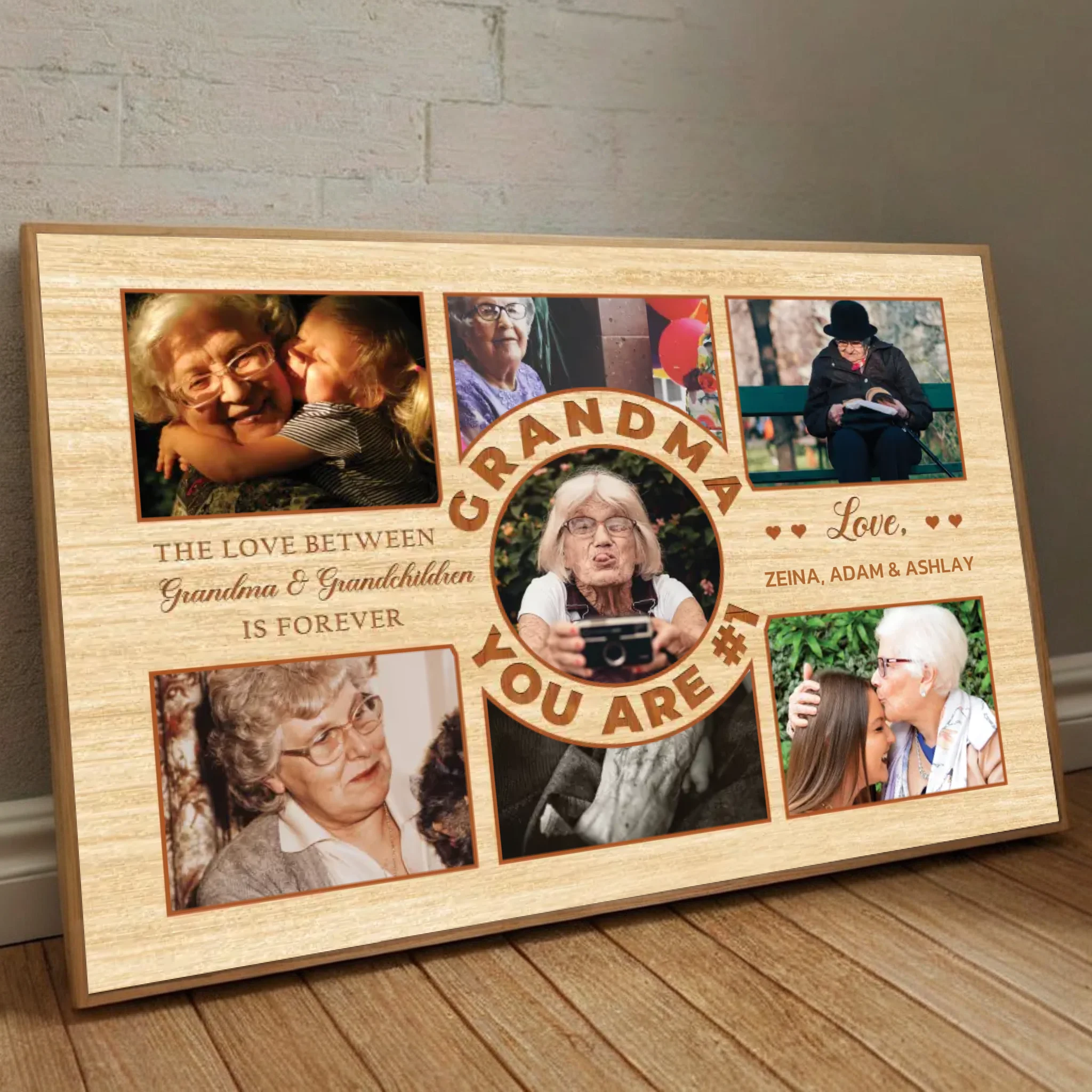 Personalized Grandma & Grandkids Poster – A Bond That Lasts Forever - 89Prints