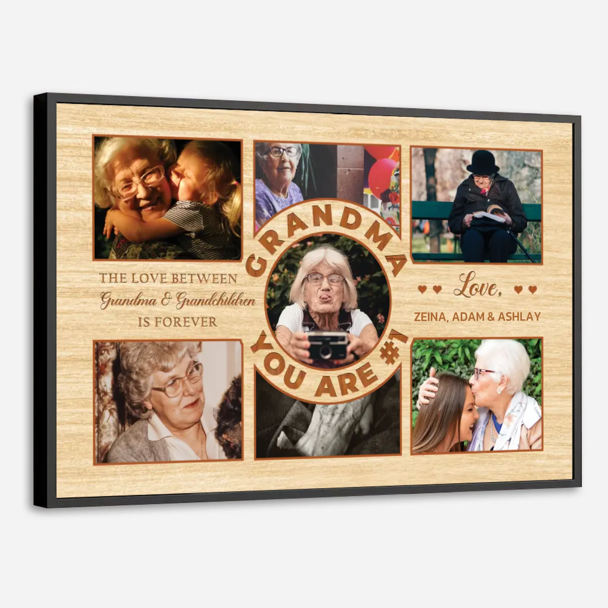 Personalized Grandma & Grandkids Poster – A Bond That Lasts Forever - 89Prints