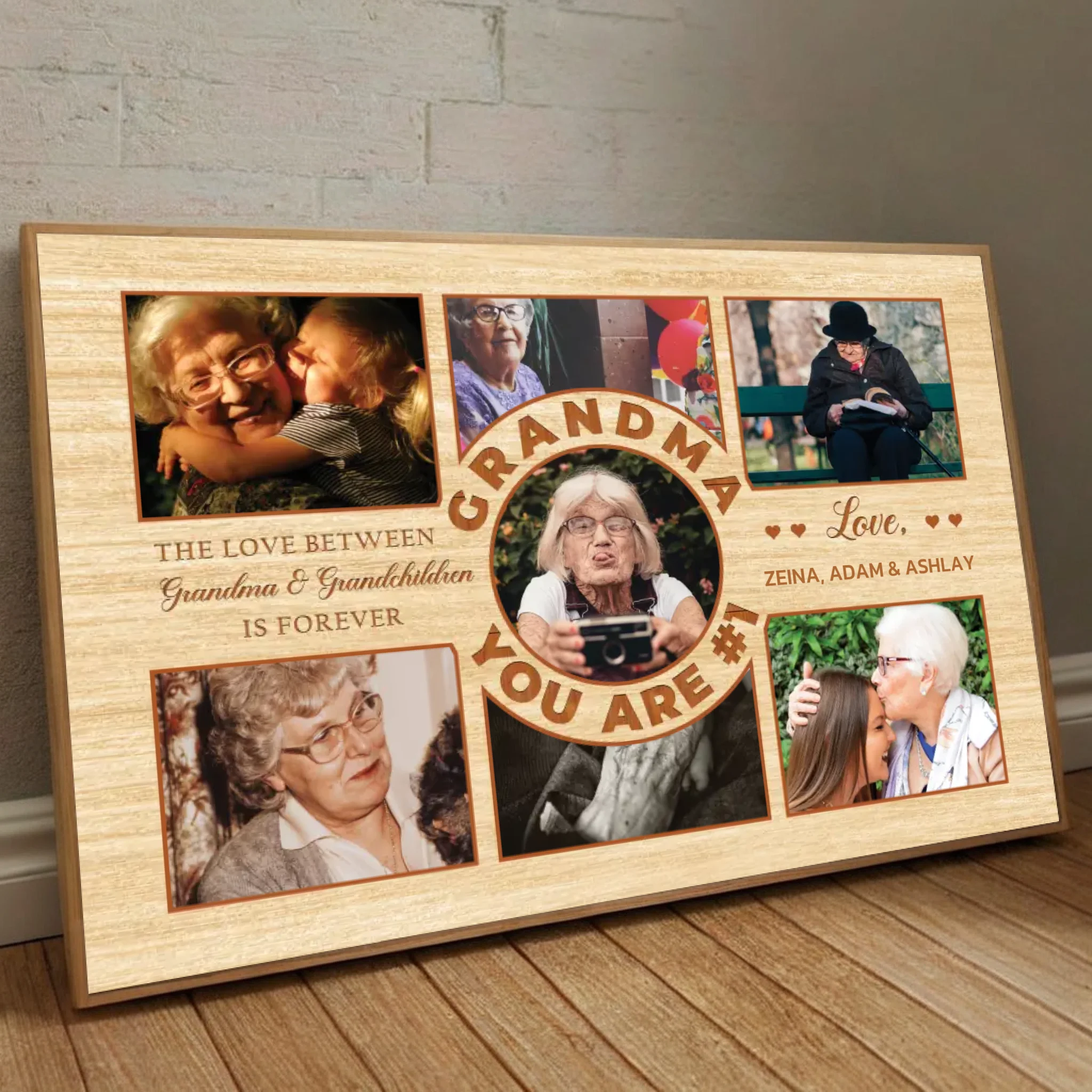 Personalized Grandma & Grandkids Poster – A Bond That Lasts Forever - 89Prints