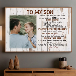Customizable Poster – To My Son, A Gift of Strength and Love by 89Prints