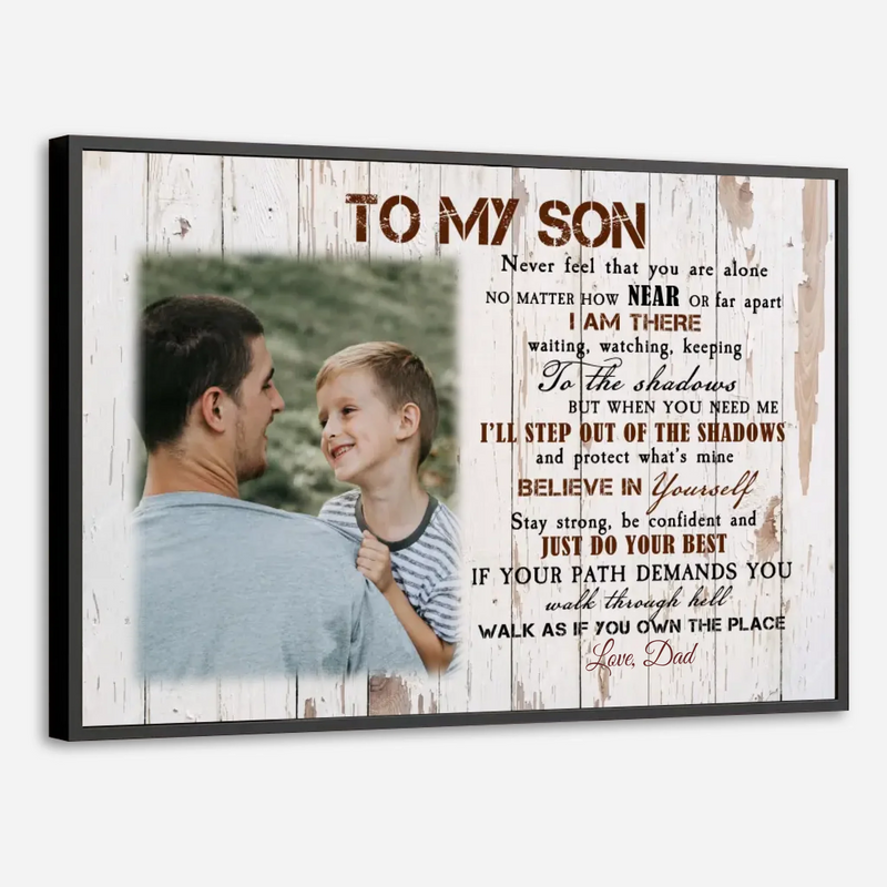 Customizable Poster – To My Son, A Gift of Strength and Love by 89Prints