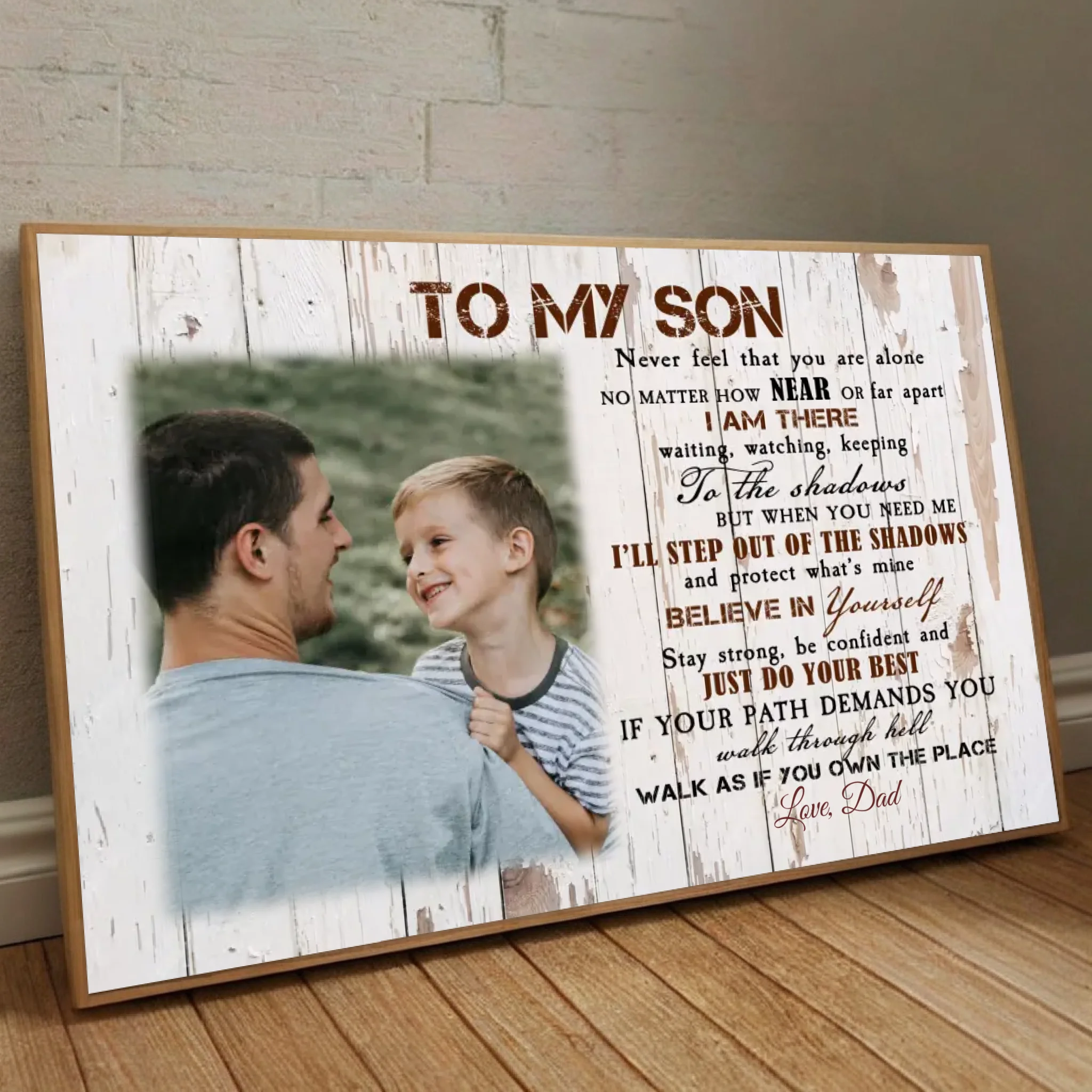 Customizable Poster – To My Son, A Gift of Strength and Love by 89Prints