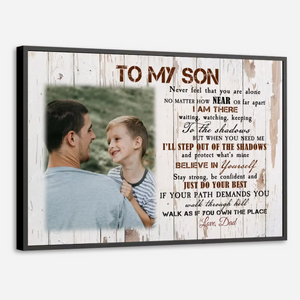 Customizable Poster – To My Son, A Gift of Strength and Love by 89Prints