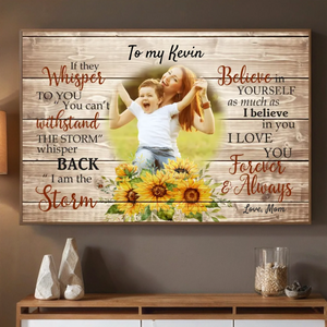 Customizable Poster for Son – Empowering Message from Mom - 89Prints