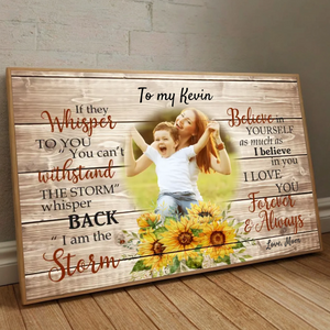 Customizable Poster for Son – Empowering Message from Mom - 89Prints