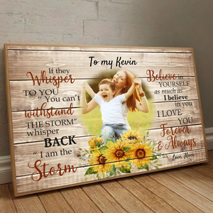 Customizable Poster for Son – Empowering Message from Mom - 89Prints