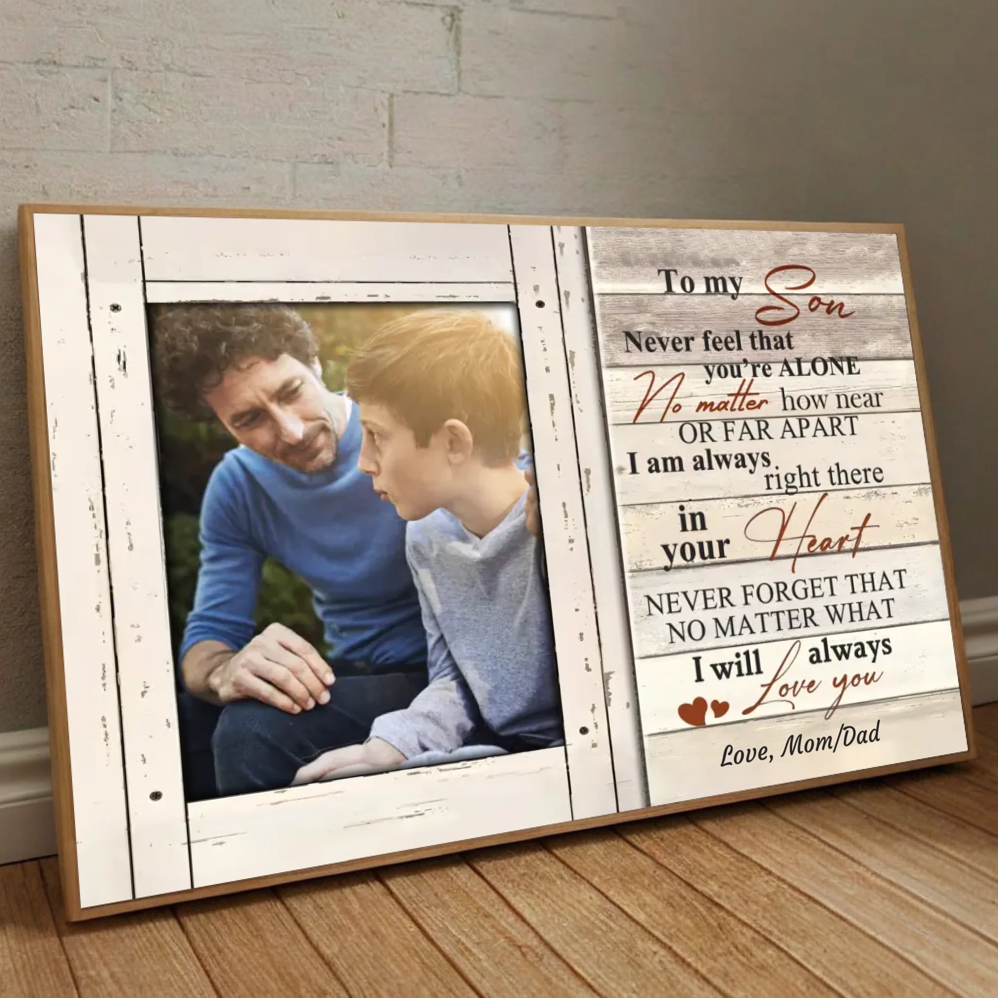 Customizable Poster for Son – A Message of Unconditional Love - 89Prints