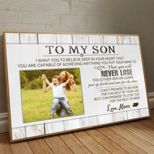 Customizable Poster – Uplifting Message from Mom to Son - 89Prints