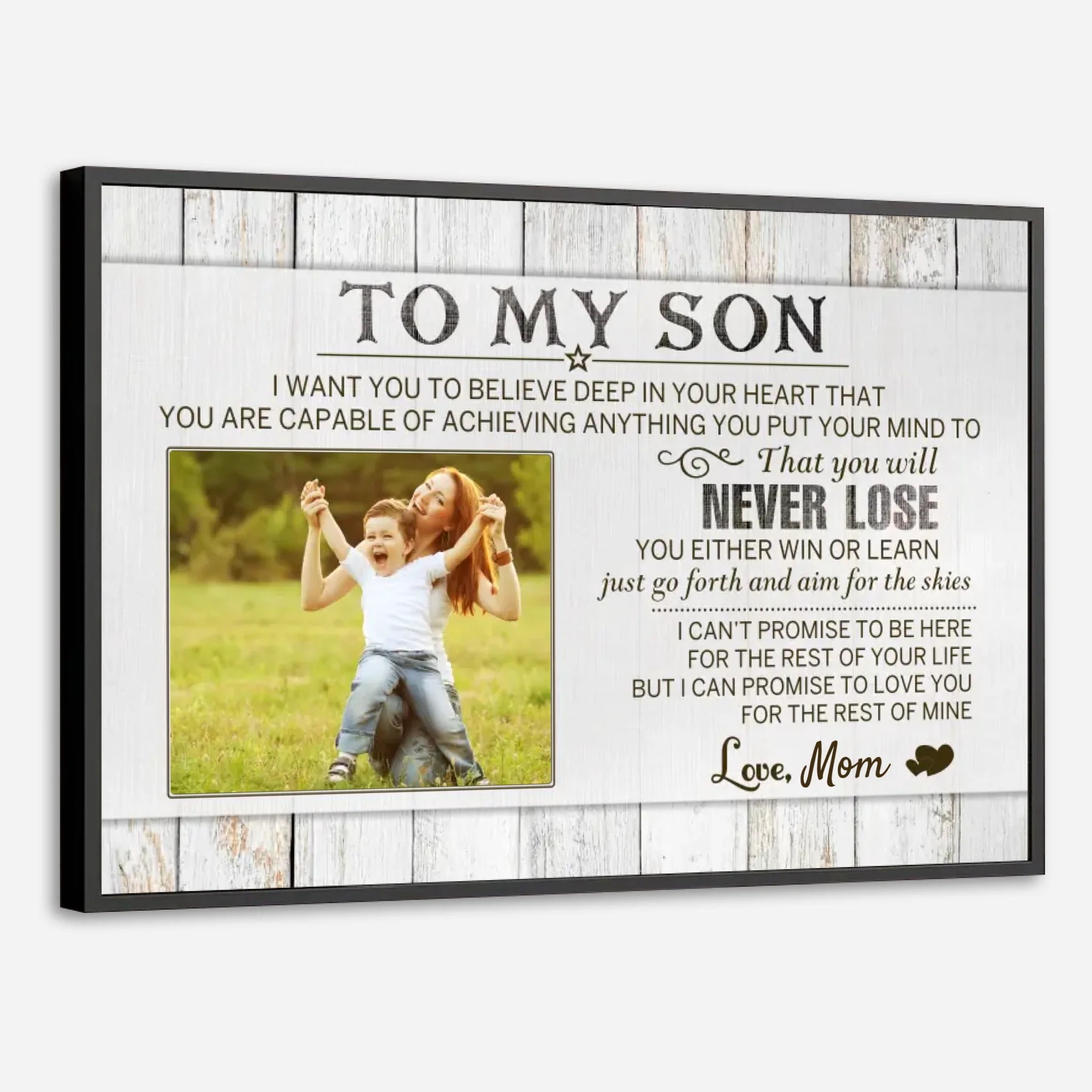 Customizable Poster – Uplifting Message from Mom to Son - 89Prints