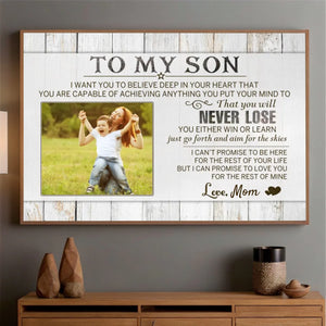 Customizable Poster – Uplifting Message from Mom to Son - 89Prints