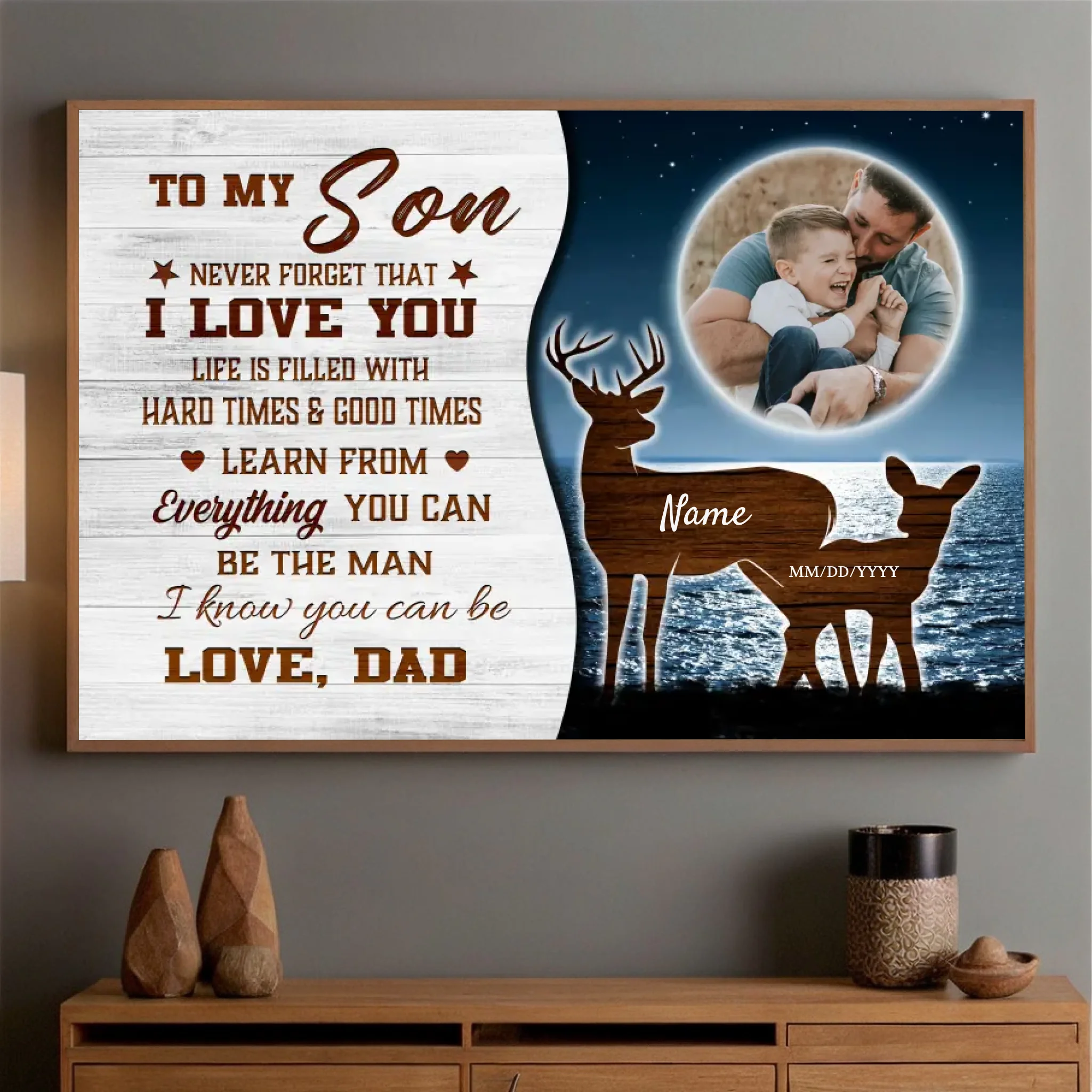 Customizable Poster for Your Son – A Loving Reminder He’ll Cherish Forever - 89Prints