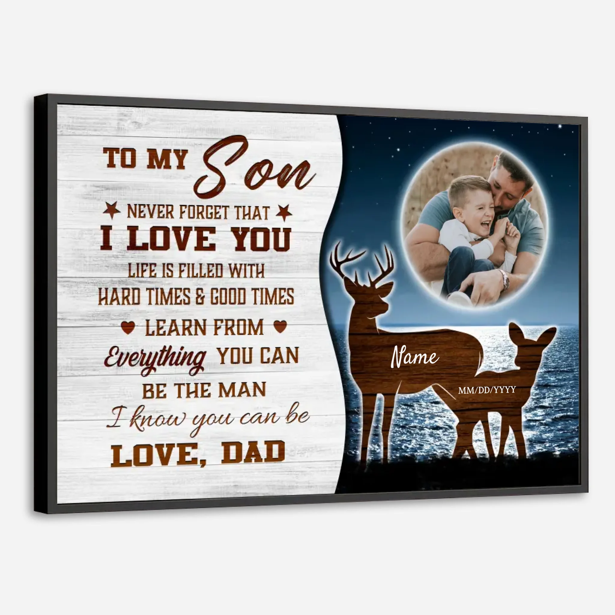 Customizable Poster for Your Son – A Loving Reminder He’ll Cherish Forever - 89Prints
