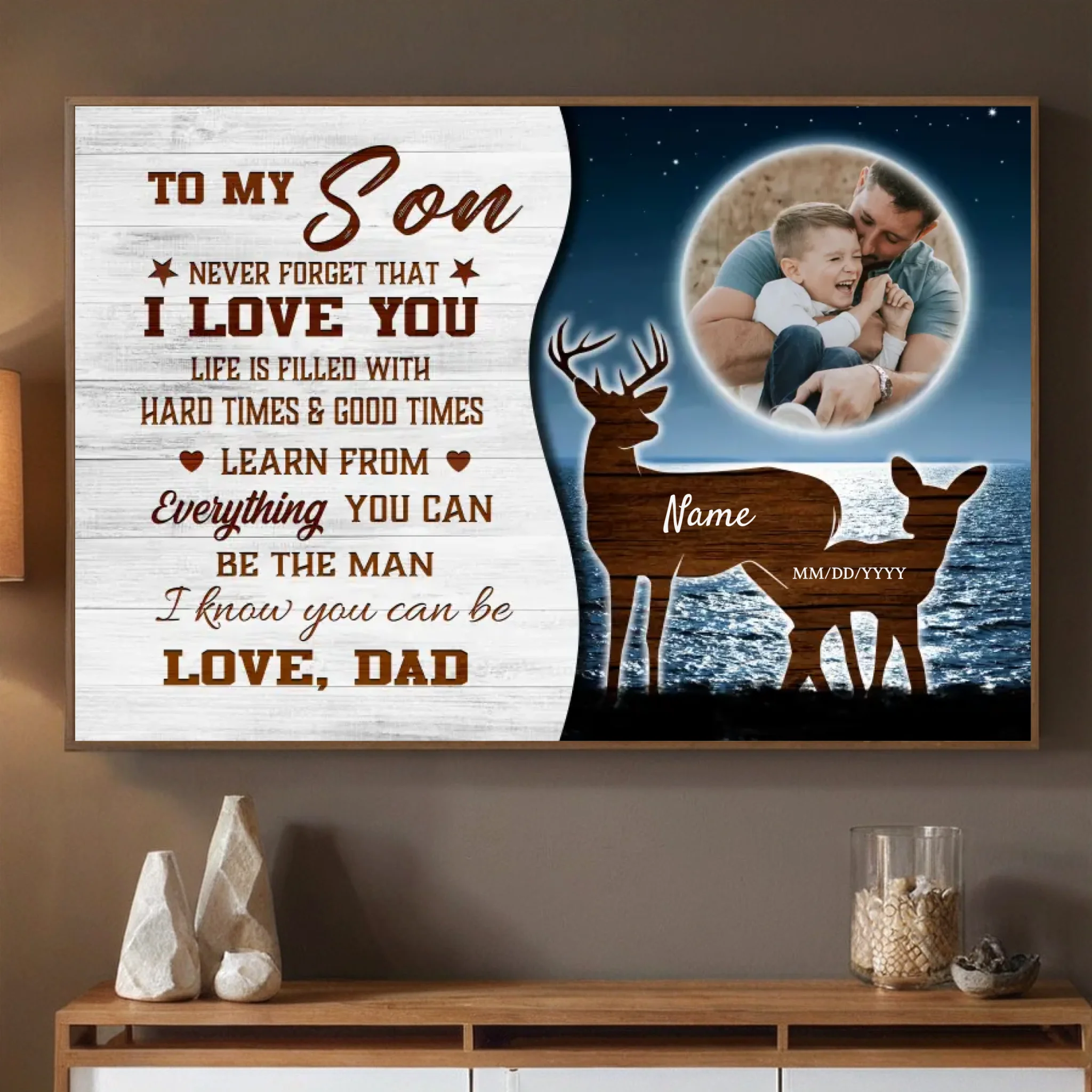 Customizable Poster for Your Son – A Loving Reminder He’ll Cherish Forever - 89Prints