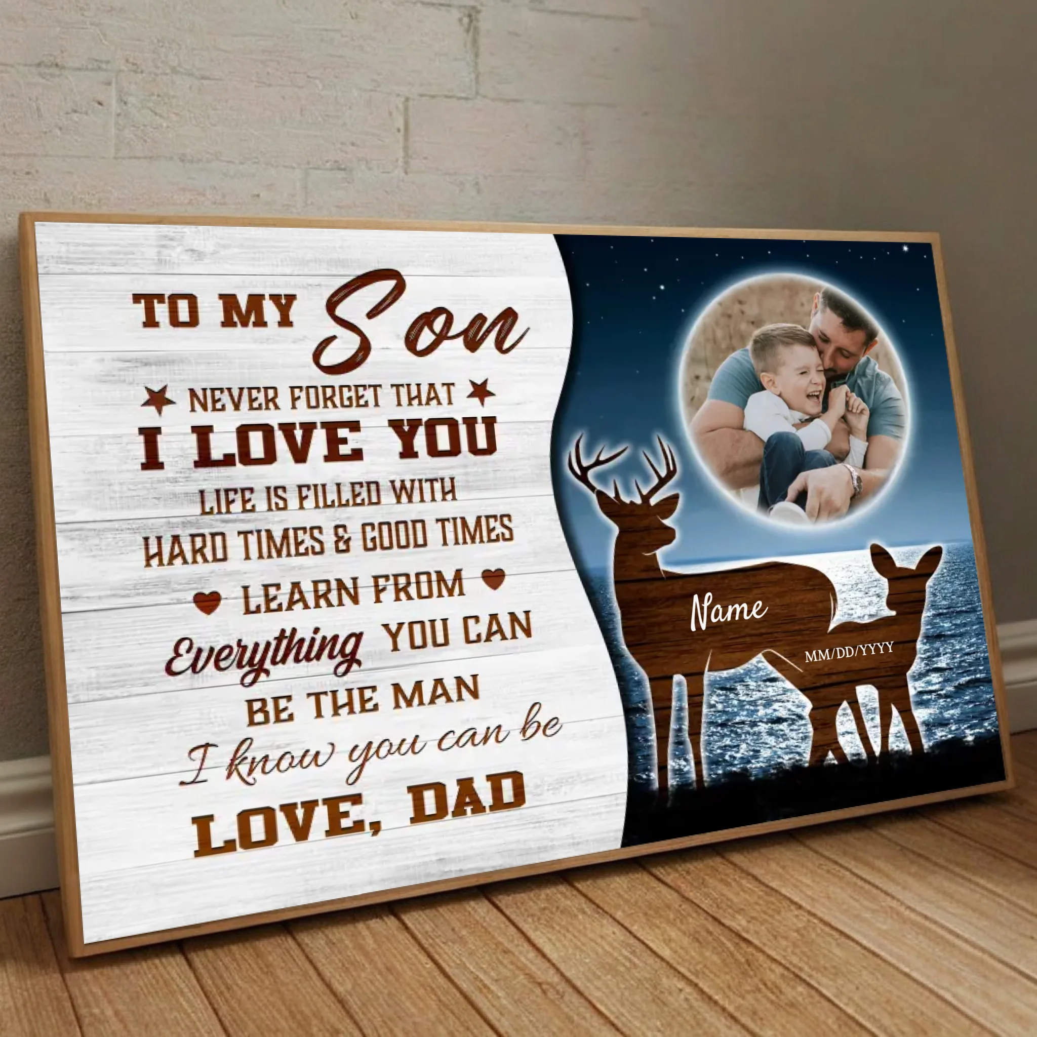 Customizable Poster for Your Son – A Loving Reminder He’ll Cherish Forever - 89Prints