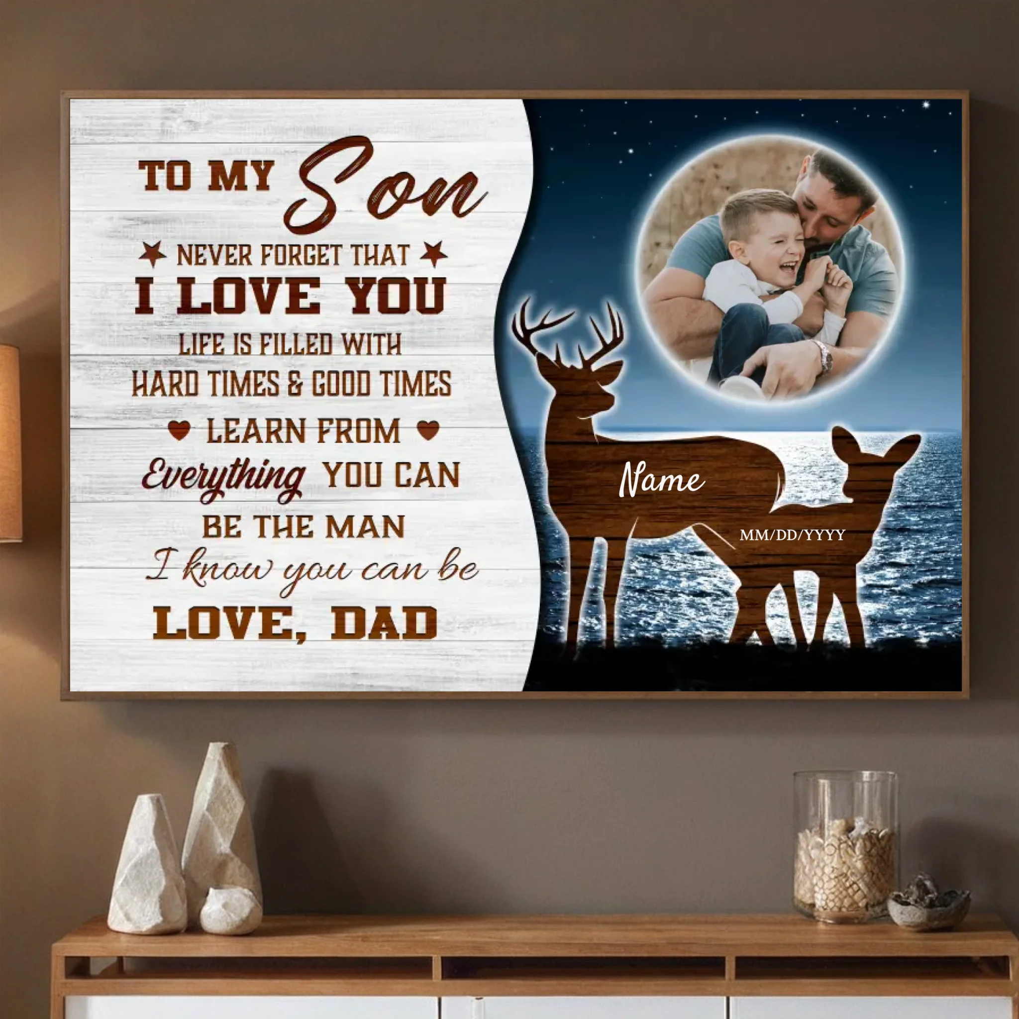 Customizable Poster for Your Son – A Loving Reminder He’ll Cherish Forever - 89Prints