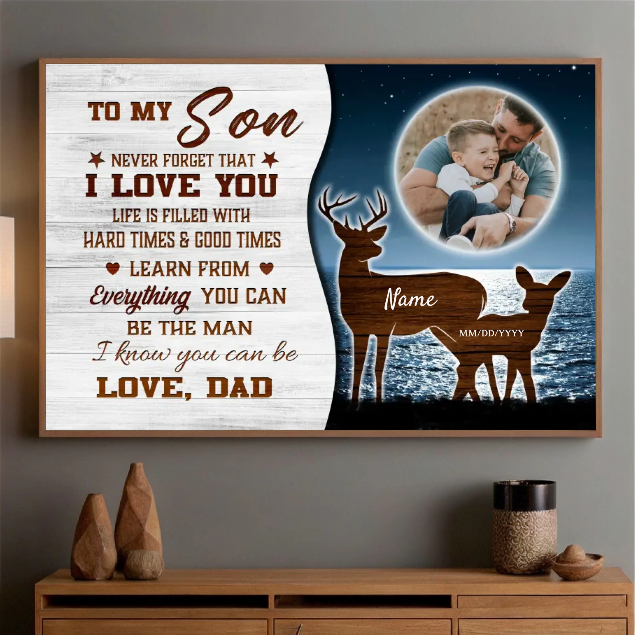 Customizable Poster for Your Son – A Loving Reminder He’ll Cherish Forever - 89Prints