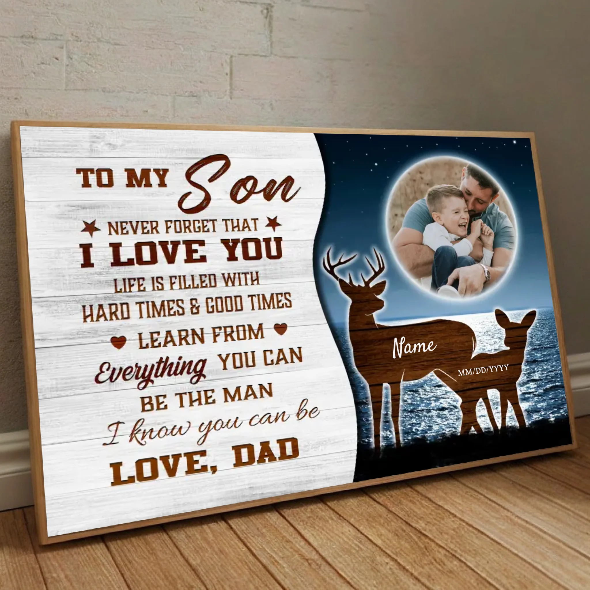 Customizable Poster for Your Son – A Loving Reminder He’ll Cherish Forever - 89Prints