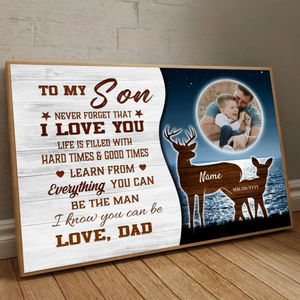 Customizable Poster for Your Son – A Loving Reminder He’ll Cherish Forever - 89Prints
