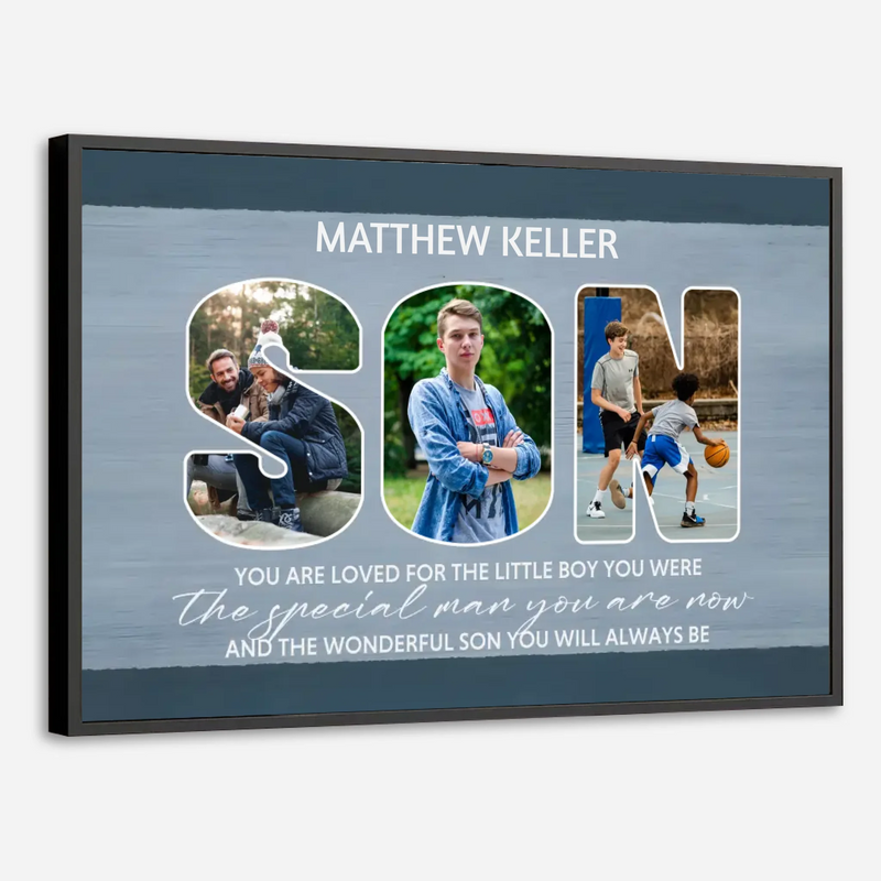 Custom Poster – A Timeless Bond of Love with Your Son - 89Prints