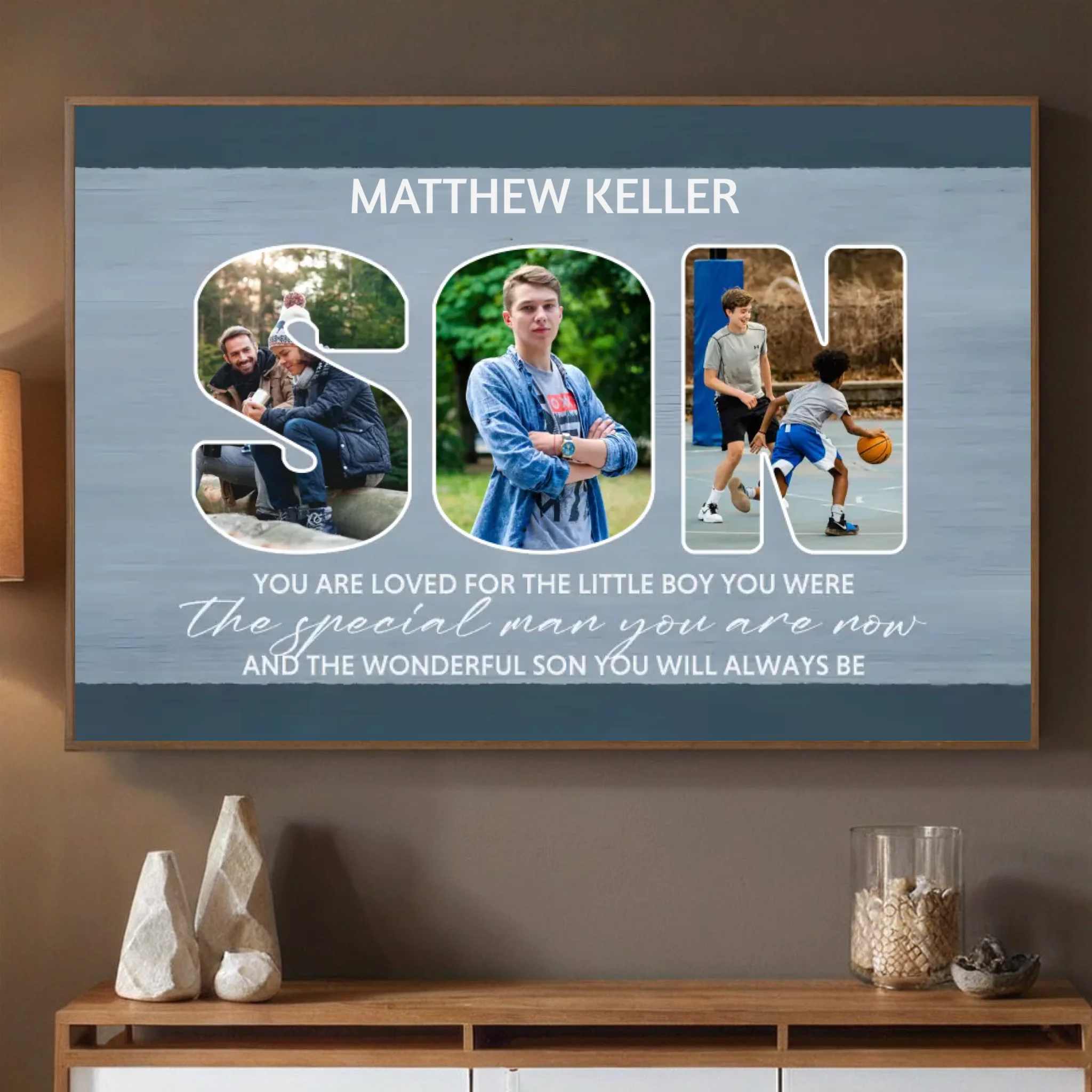 Custom Poster – A Timeless Bond of Love with Your Son - 89Prints