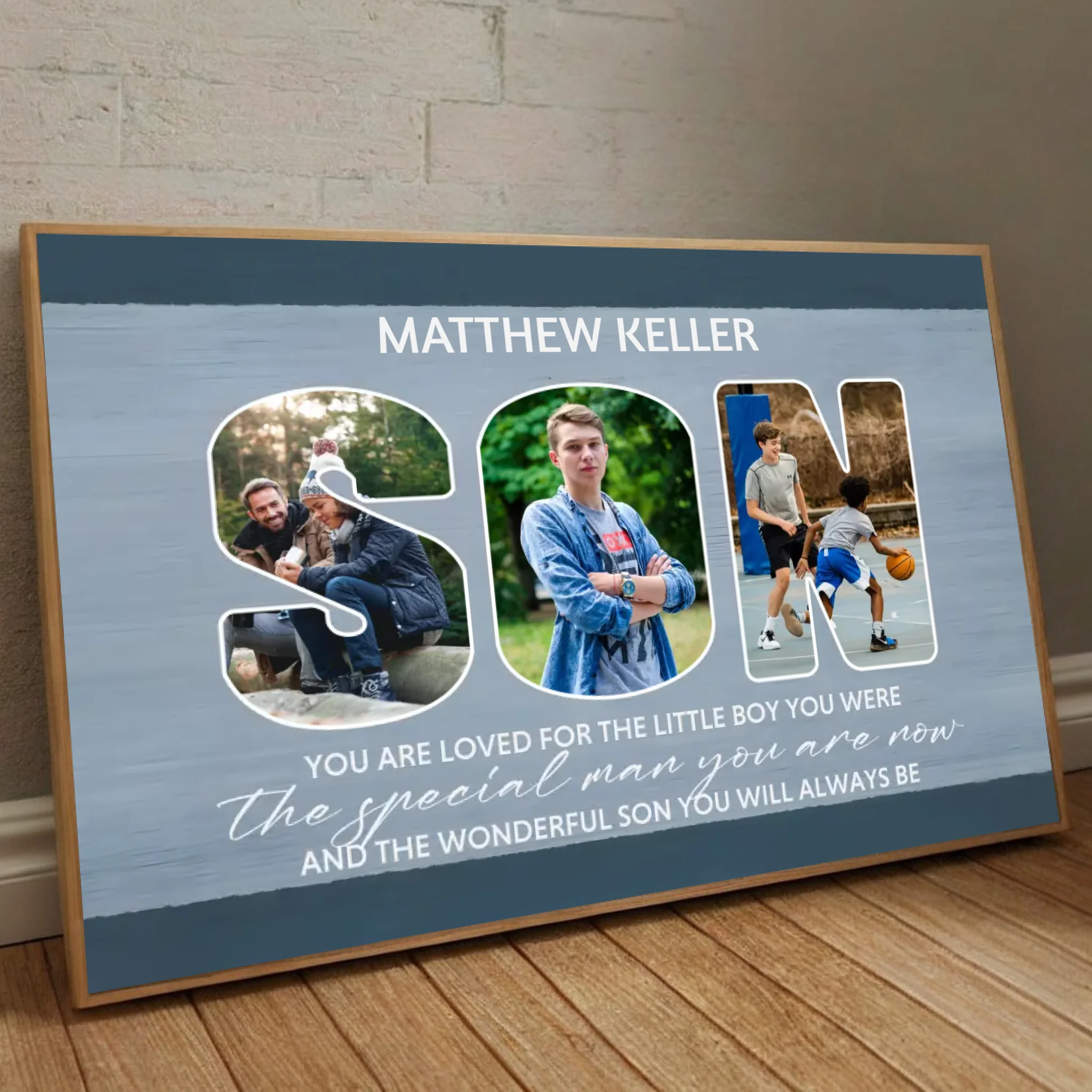 Custom Poster – A Timeless Bond of Love with Your Son - 89Prints