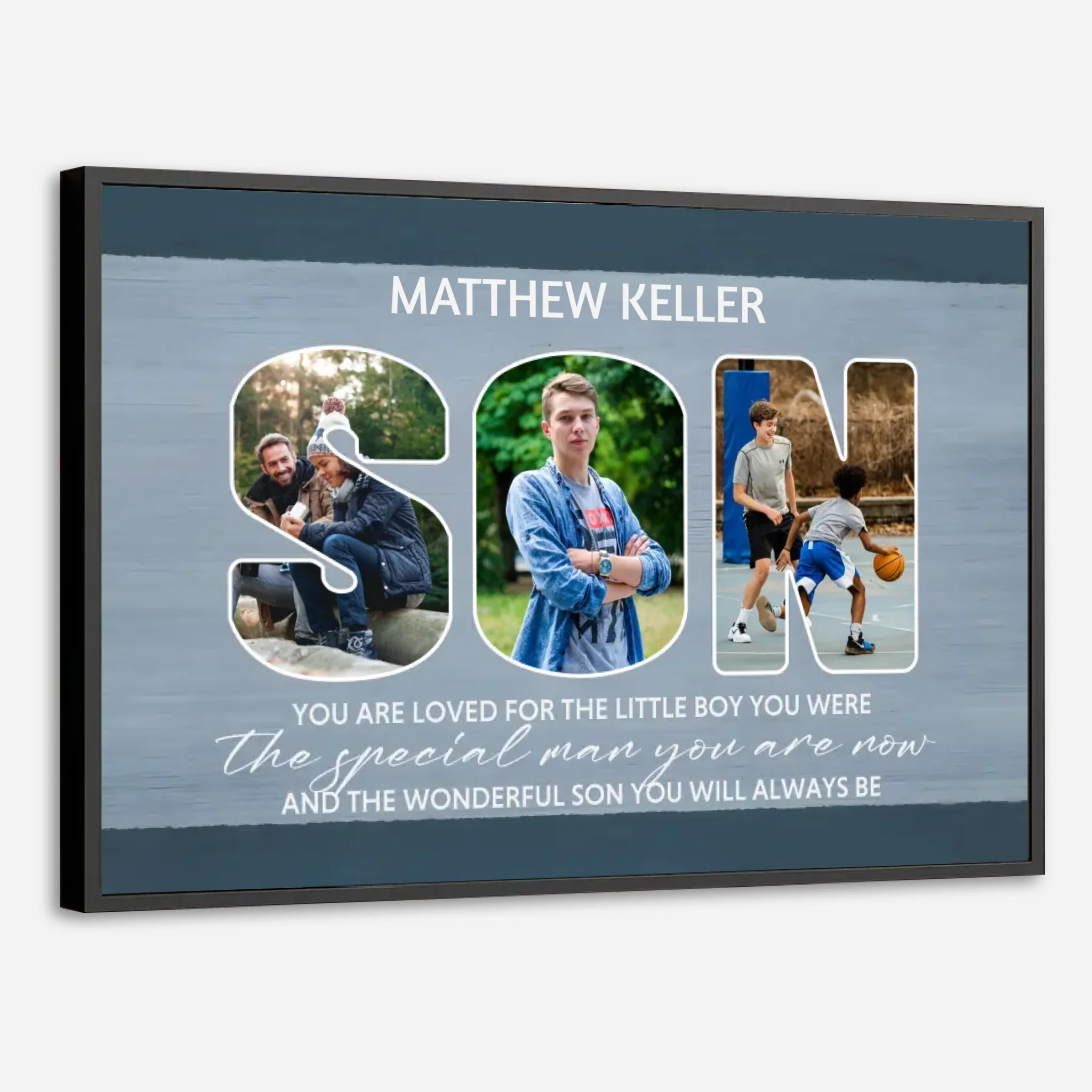 Custom Poster – A Timeless Bond of Love with Your Son - 89Prints