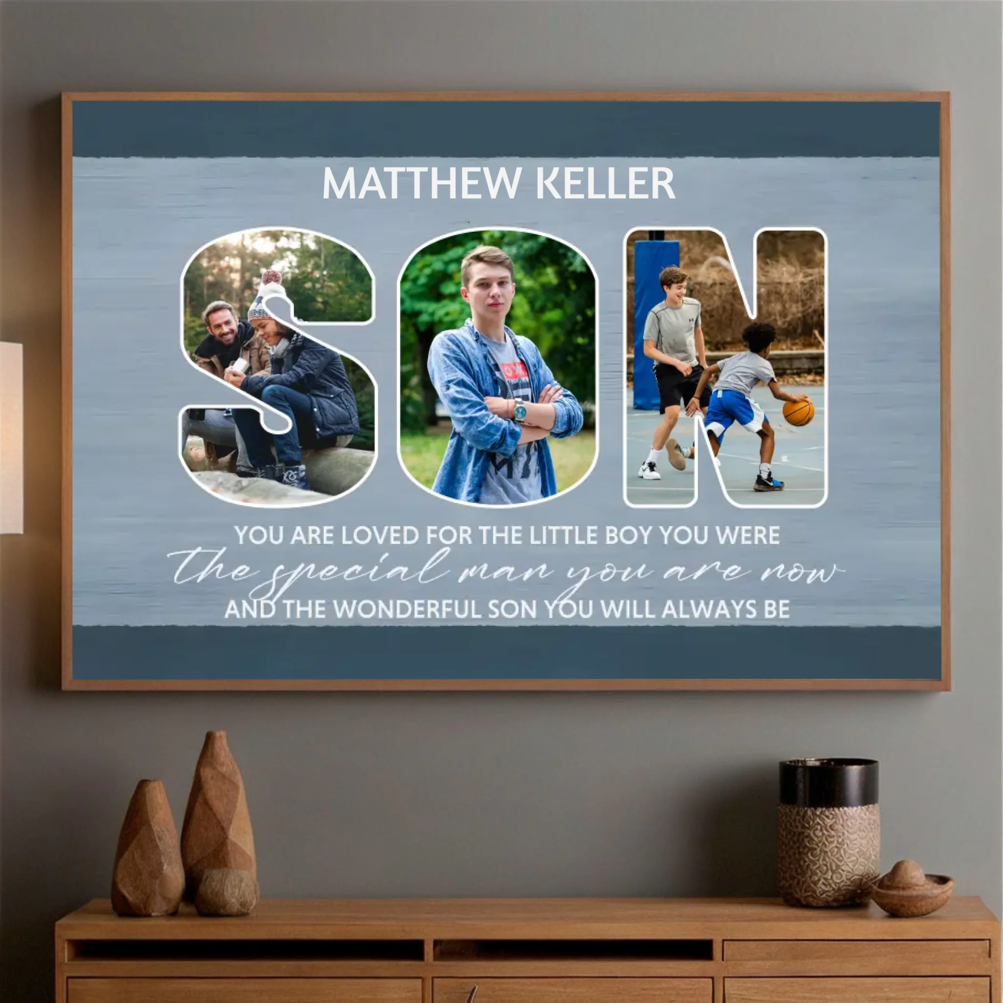 Custom Poster – A Timeless Bond of Love with Your Son - 89Prints