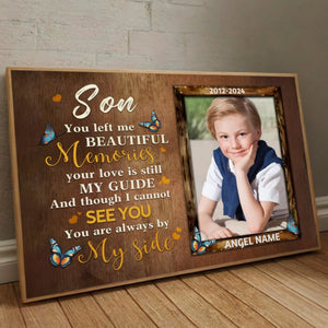Custom Memorial Poster for Son – Always by My Side - 89Prints