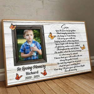 Custom Memorial Poster for Son – A Loving Tribute That Lasts Forever - 89Prints