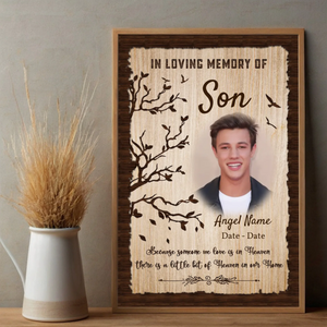 Heavenly Tribute Poster – Honoring Our Son’s Eternal Light - 89Prints