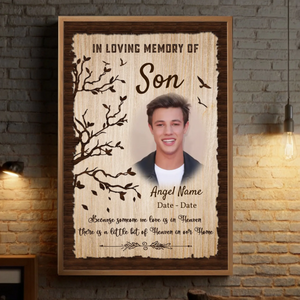 Heavenly Tribute Poster – Honoring Our Son’s Eternal Light - 89Prints