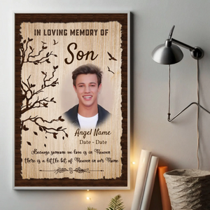 Heavenly Tribute Poster – Honoring Our Son’s Eternal Light - 89Prints