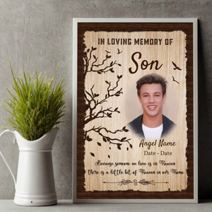 Heavenly Tribute Poster – Honoring Our Son’s Eternal Light - 89Prints