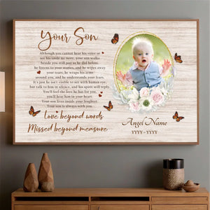 Eternal Love for Son – Custom Memorial Poster to Cherish Forever - 89Prints