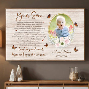 Eternal Love for Son – Custom Memorial Poster to Cherish Forever - 89Prints