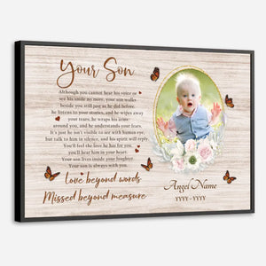 Eternal Love for Son – Custom Memorial Poster to Cherish Forever - 89Prints