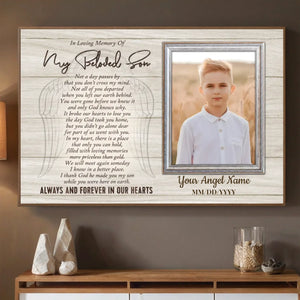 Loving Memory of Your Son – Personalized Memorial Poster - 89Prints