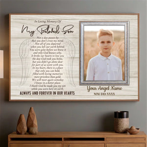 Loving Memory of Your Son – Personalized Memorial Poster - 89Prints