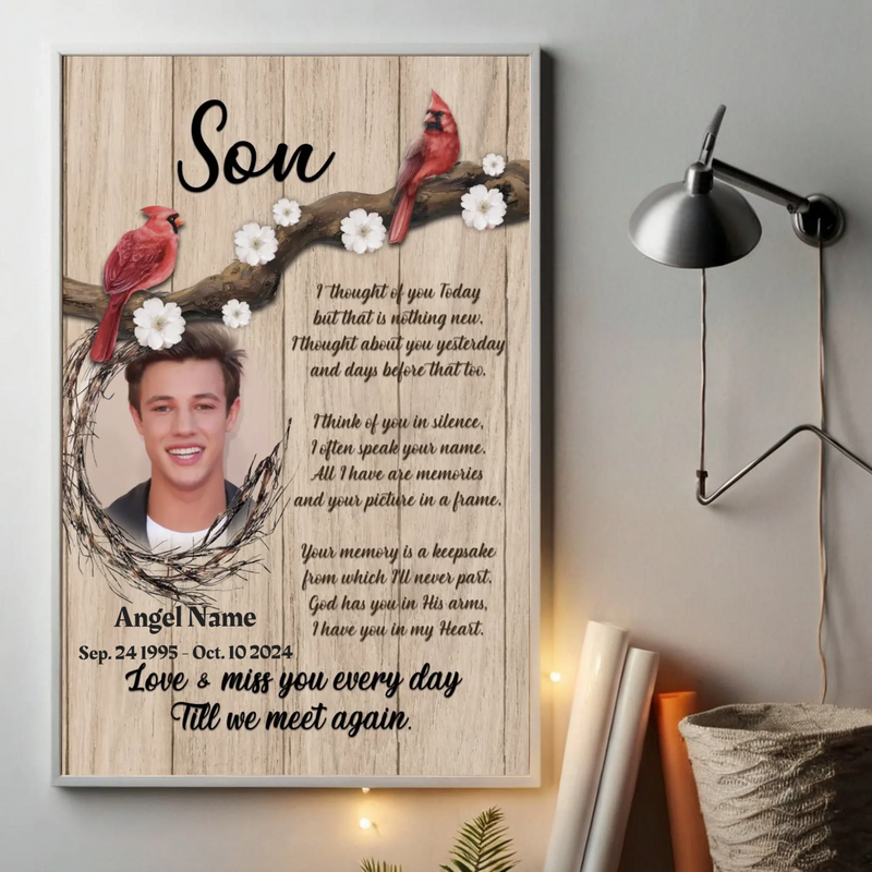 Cherished Custom Poster for Your Son – A Lasting Tribute of Love - 89Prints