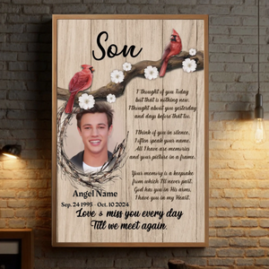 Cherished Custom Poster for Your Son – A Lasting Tribute of Love - 89Prints