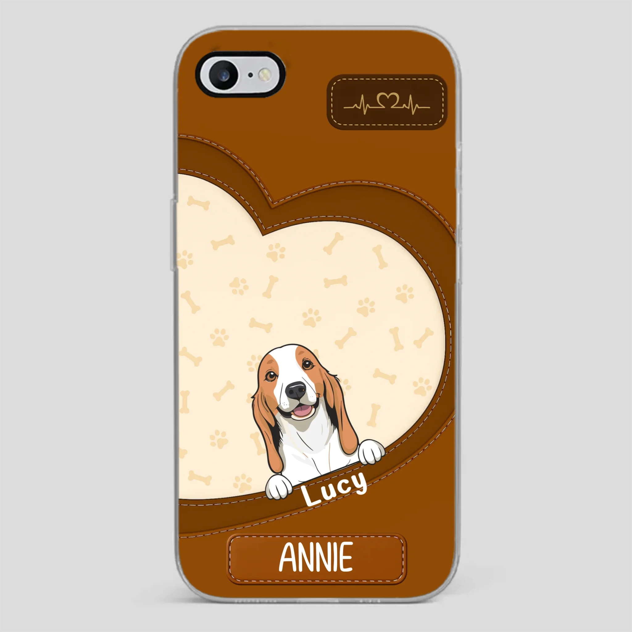 Minimalist Dog Phone Case – Modern Pet Illustration - 89Prints