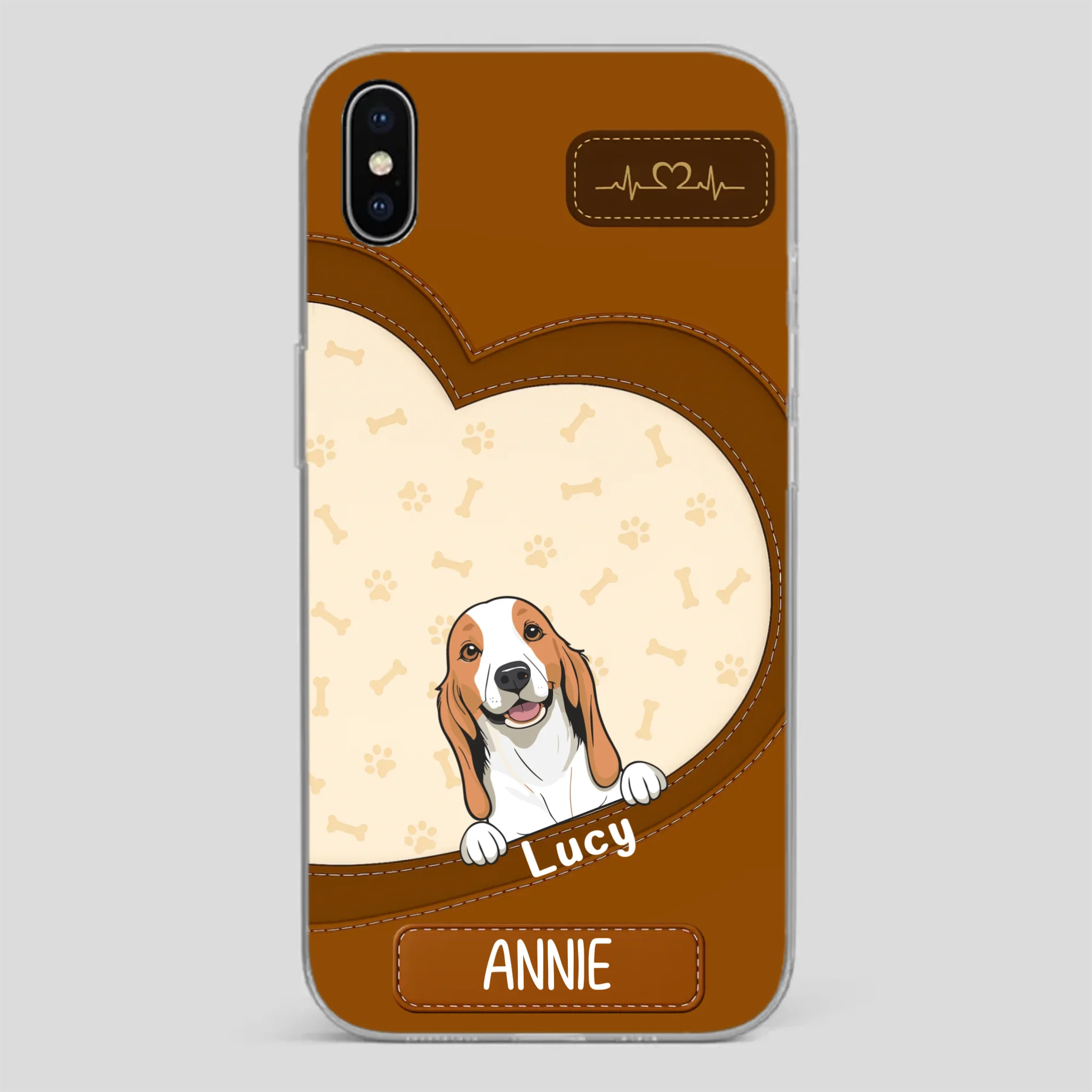 Minimalist Dog Phone Case – Modern Pet Illustration - 89Prints