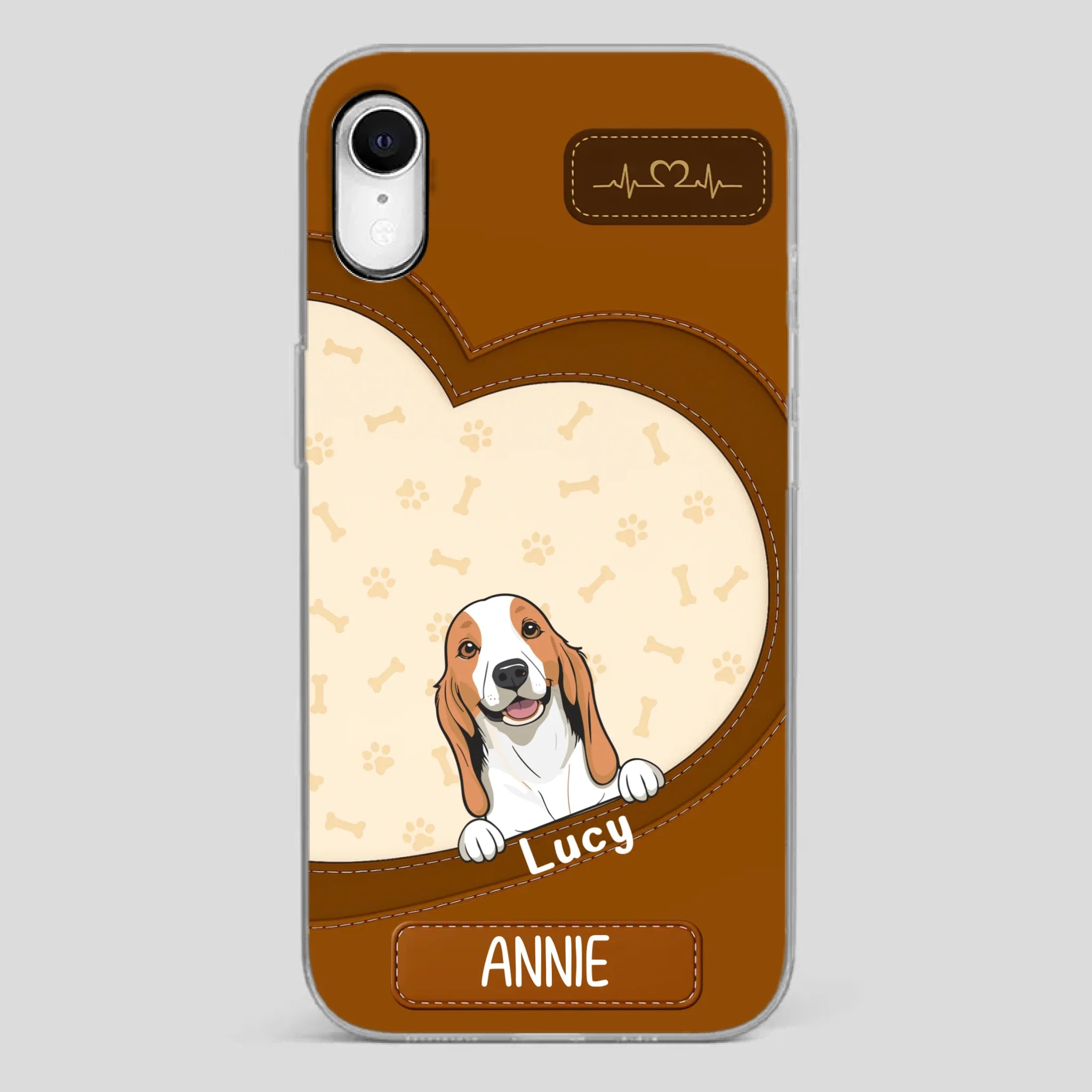 Minimalist Dog Phone Case – Modern Pet Illustration - 89Prints